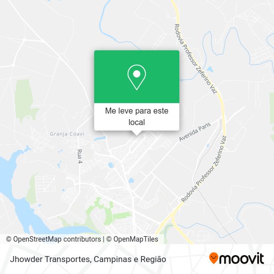 Jhowder Transportes mapa