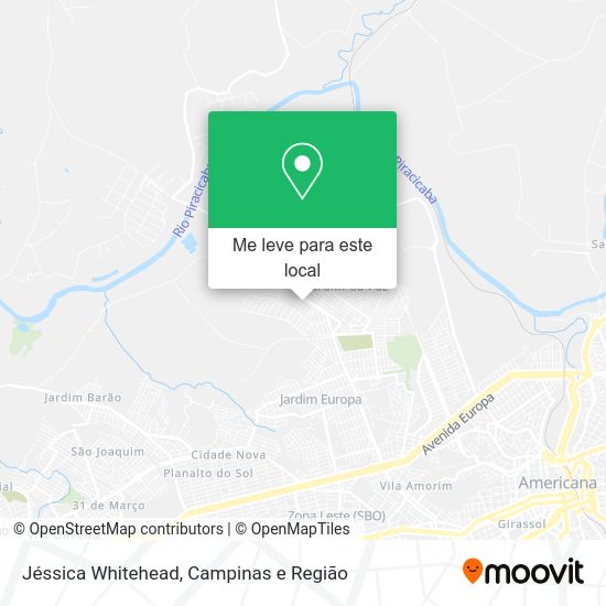 Jéssica Whitehead mapa