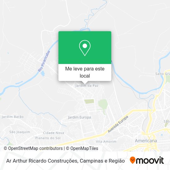 Ar Arthur Ricardo Construções mapa