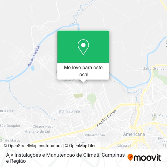 Ajv Instalações e Manutencao de Climati mapa