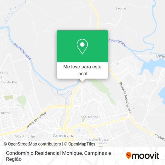 Condomínio Residencial Monique mapa