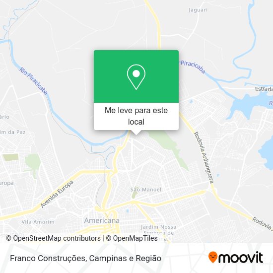 Franco Construções mapa