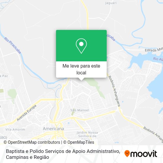 Baptista e Polido Serviços de Apoio Administrativo mapa