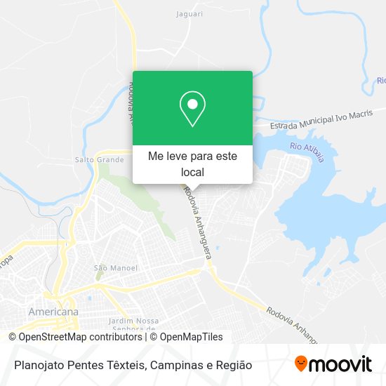 Planojato Pentes Têxteis mapa