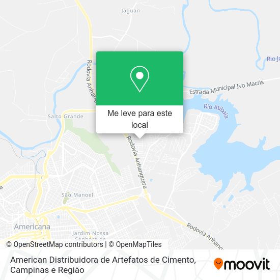 American Distribuidora de Artefatos de Cimento mapa