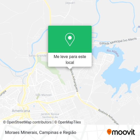 Moraes Minerais mapa