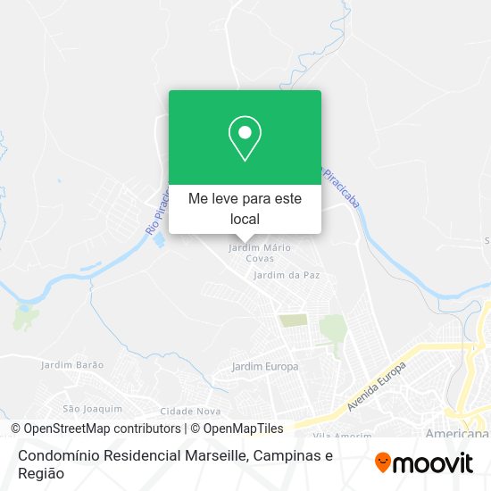 Condomínio Residencial Marseille mapa