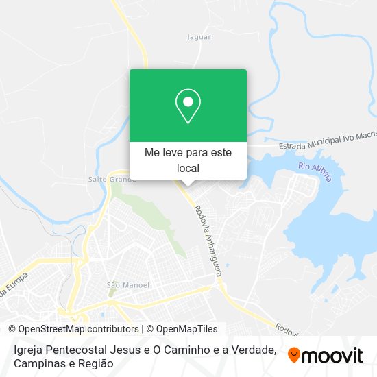 Igreja Pentecostal Jesus e O Caminho e a Verdade mapa
