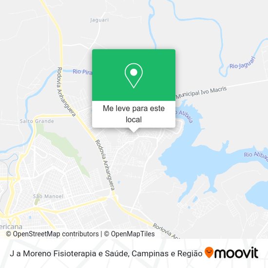 J a Moreno Fisioterapia e Saúde mapa