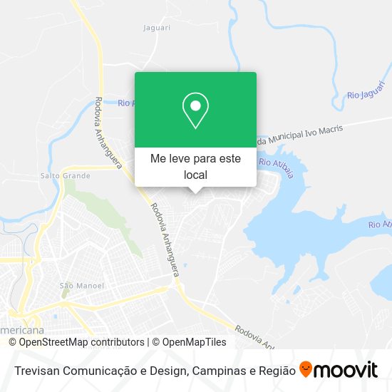 Trevisan Comunicação e Design mapa