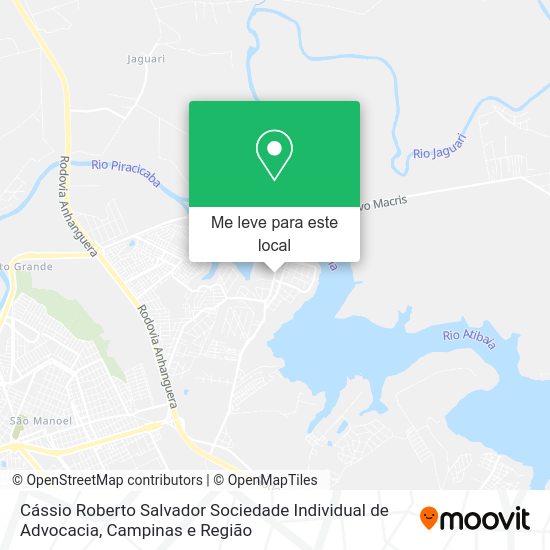 Cássio Roberto Salvador Sociedade Individual de Advocacia mapa