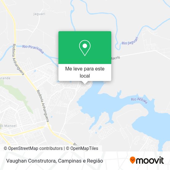 Vaughan Construtora mapa