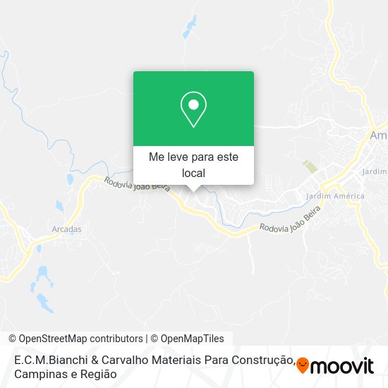 E.C.M.Bianchi & Carvalho Materiais Para Construção mapa