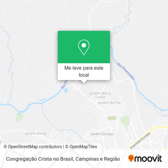 Congregação Crista no Brasil mapa