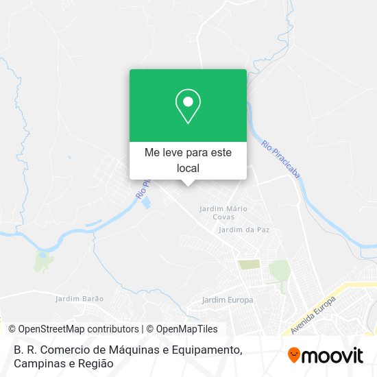 B. R. Comercio de Máquinas e Equipamento mapa