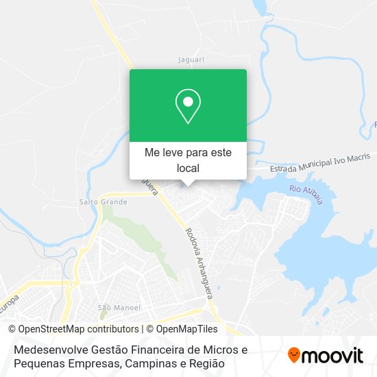 Medesenvolve Gestão Financeira de Micros e Pequenas Empresas mapa