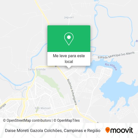 Daise Moreti Gazola Colchões mapa
