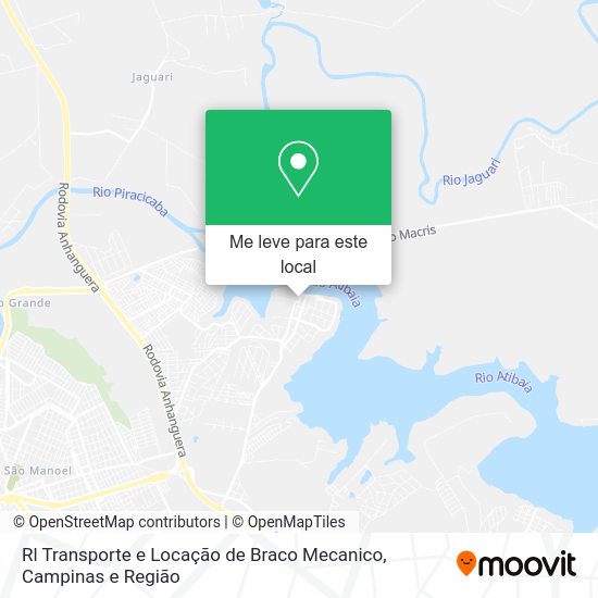 Rl Transporte e Locação de Braco Mecanico mapa