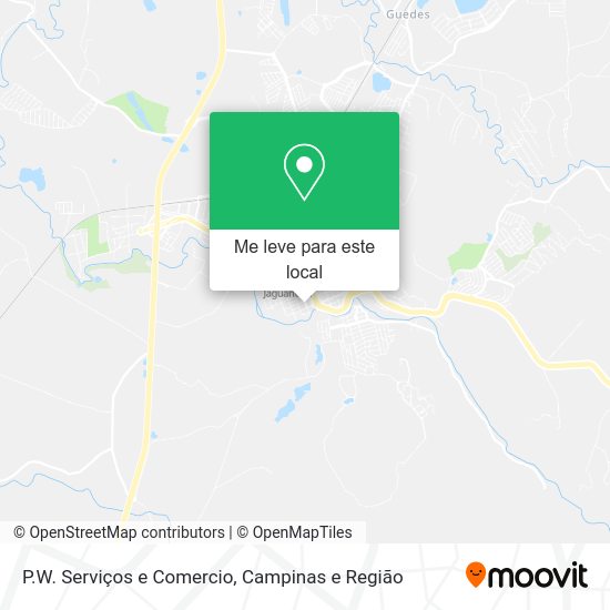 P.W. Serviços e Comercio mapa