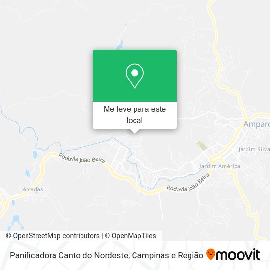 Panificadora Canto do Nordeste mapa