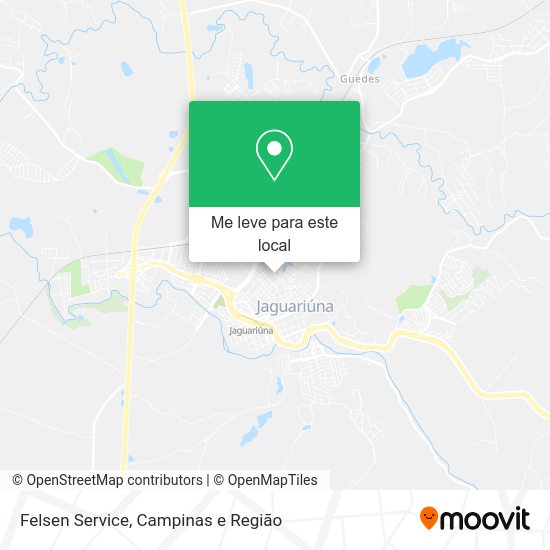 Felsen Service mapa