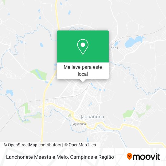 Lanchonete Maesta e Melo mapa