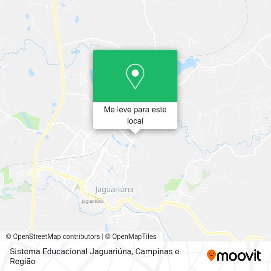 Sistema Educacional Jaguariúna mapa