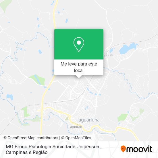 MG Bruno Psicológia Sociedade Unipessoal mapa