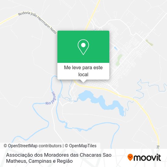 Associação dos Moradores das Chacaras Sao Matheus mapa