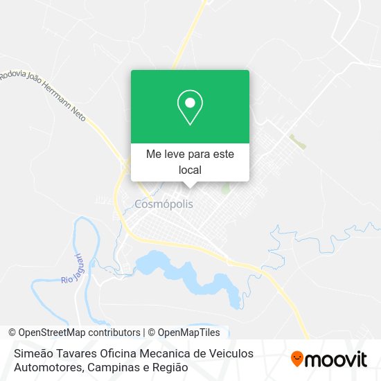 Simeão Tavares Oficina Mecanica de Veiculos Automotores mapa