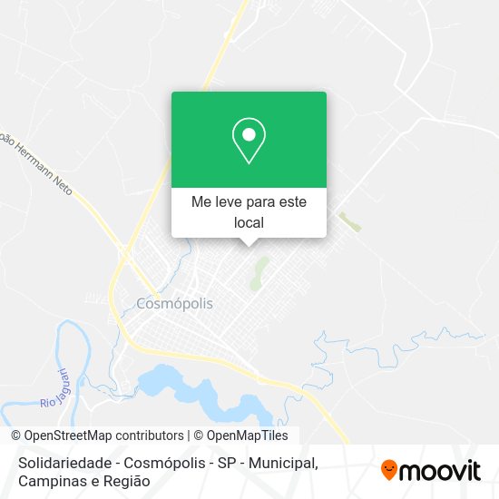 Solidariedade - Cosmópolis - SP - Municipal mapa