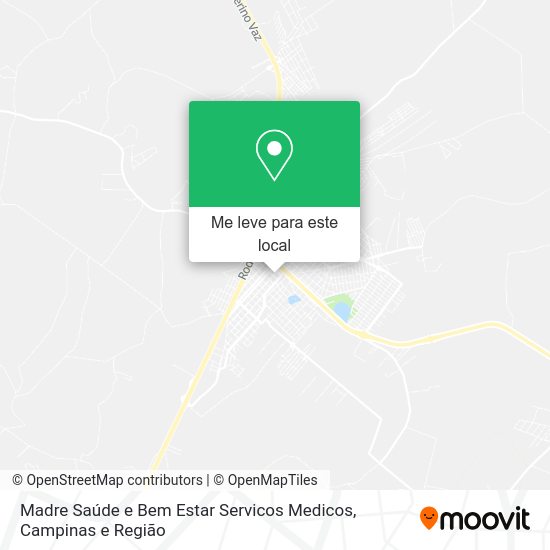 Madre Saúde e Bem Estar Servicos Medicos mapa