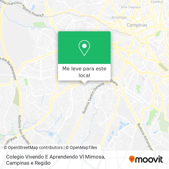 Colegio Vivendo E Aprendendo Vl Mimosa mapa