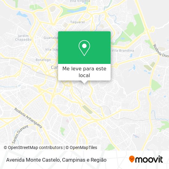 Avenida Monte Castelo mapa