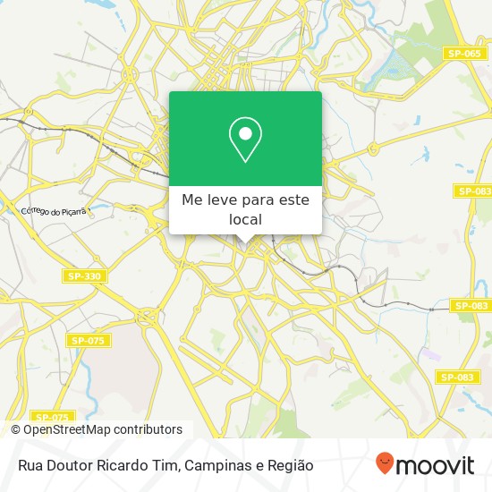 Rua Doutor Ricardo Tim mapa