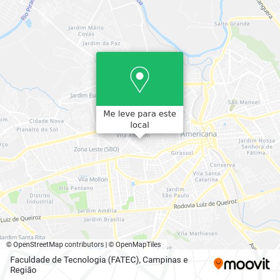 Faculdade de Tecnologia (FATEC) mapa