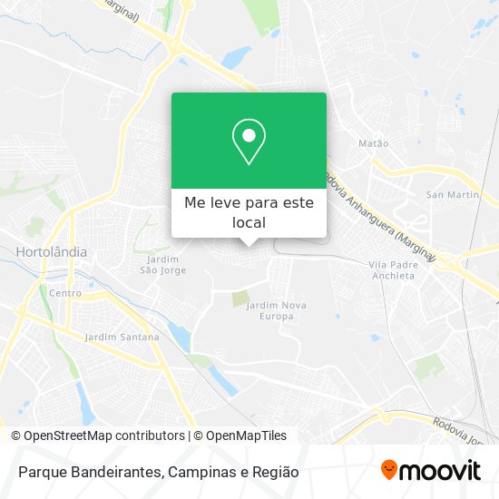 Parque Bandeirantes mapa