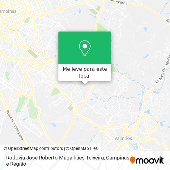 Rodovia José Roberto Magalhães Teixeira mapa