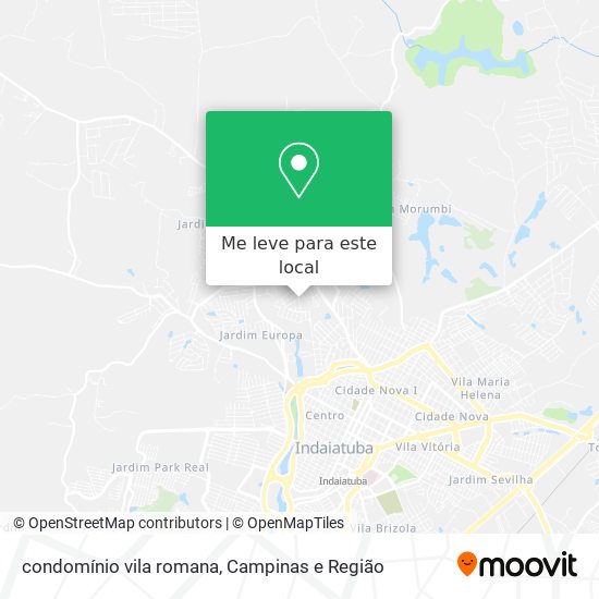 condomínio vila romana mapa