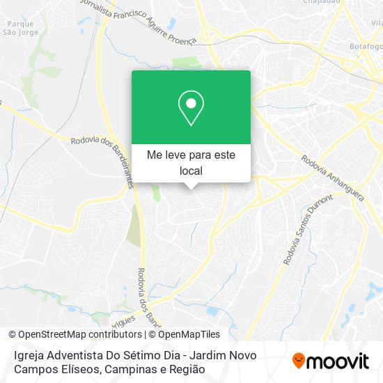 Igreja Adventista Do Sétimo Dia - Jardim Novo Campos Elíseos mapa