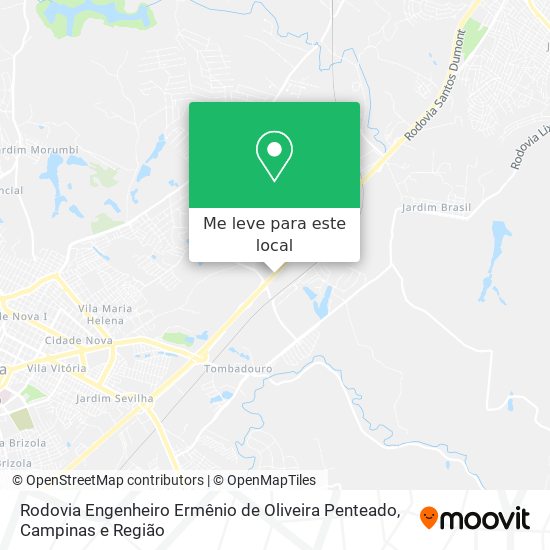 Rodovia Engenheiro Ermênio de Oliveira Penteado mapa