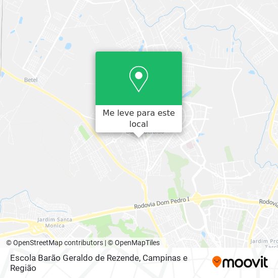 Escola Barão Geraldo de Rezende mapa