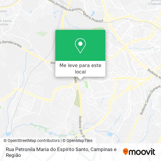 Rua Petronila Maria do Espírito Santo mapa