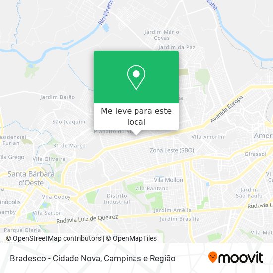 Bradesco - Cidade Nova mapa