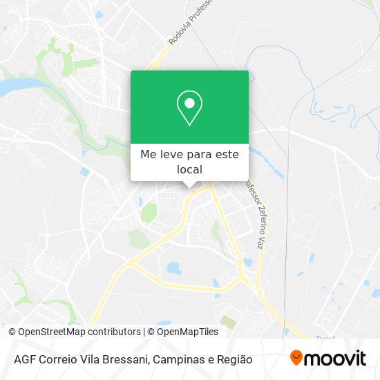 AGF Correio Vila Bressani mapa