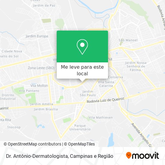 Dr. Antônio-Dermatologista mapa