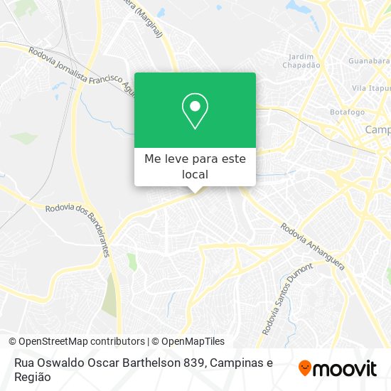 Rua Oswaldo Oscar Barthelson 839 mapa