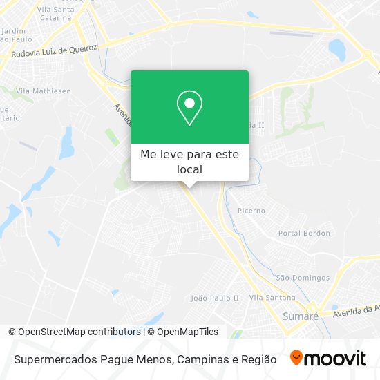 Supermercados Pague Menos mapa