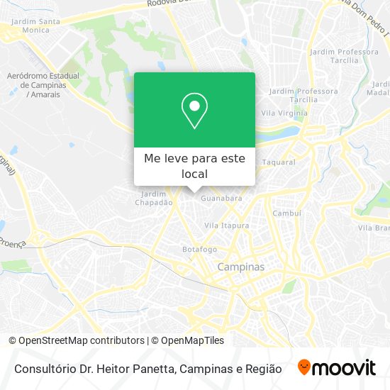 Consultório Dr. Heitor Panetta mapa