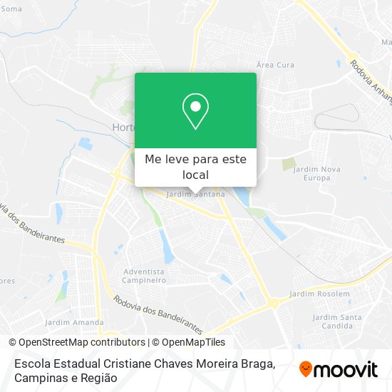 Escola Estadual Cristiane Chaves Moreira Braga mapa